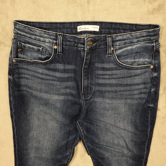 Kancan Jeans Curvy High Rise Ankle Skinny Women's 31 Dark Wash Blue Denim - Picture 2 of 10